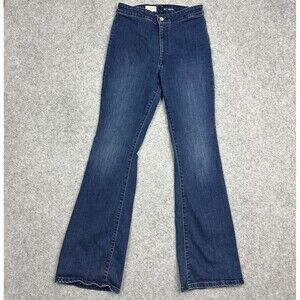 Anthropologie Pilcro Flare Jeans Womens 30 Dark Wash High Rise Stretch Denim*